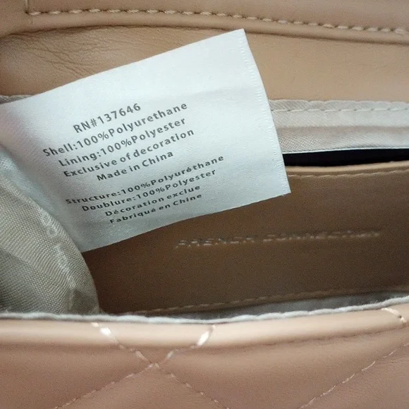 French Connection Latte Quilted Mini Bag - Picture 7 of 8